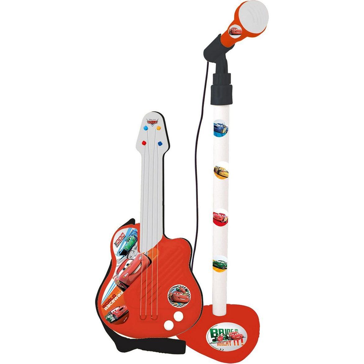Cars Musikanlage Mikrofon Kindergitarre Rot (Spanisch) (45301378)
