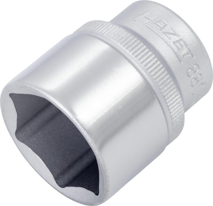 Actual product image HAZET Socket ∙ hexagon 880-22 ∙ Square, hollow 10 mm (3/8 inch) ∙ Outside hexagon traction profile … (22 mm)