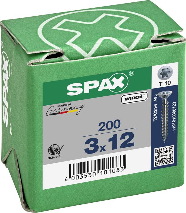 Immagine prodotto Spax Pastiglie Freno A Testa Svasata T-Star Plus T10 Completamente Filettate Wirox (200 Viti per pezzo)