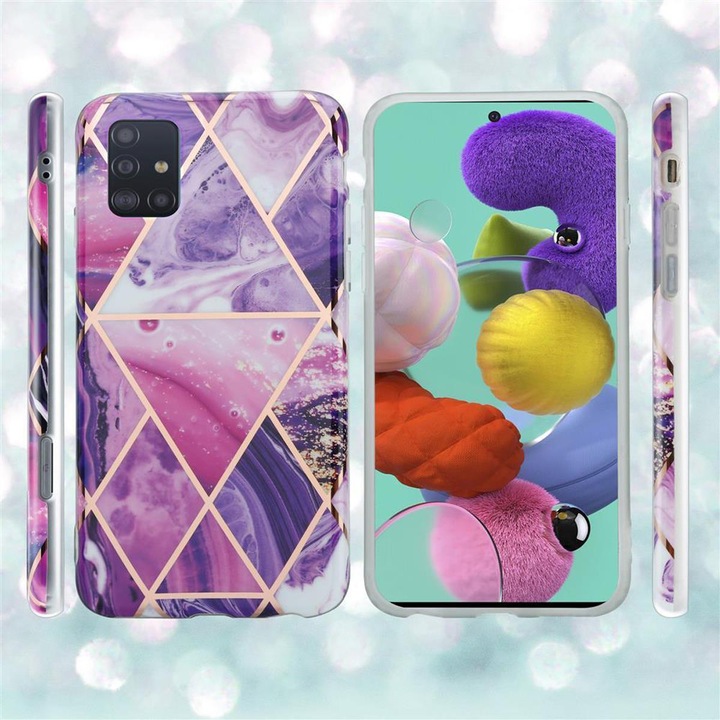 Produktbild Cadorabo IMD TPU Bunter Marmor Cover (Samsung Galaxy A51 5G)