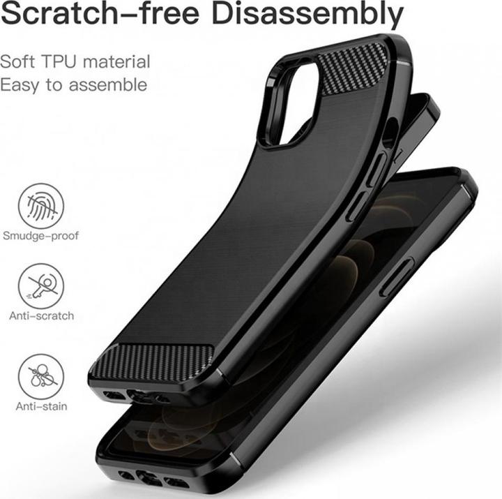 Produktbild Screenguard Carbon Brushed Soft TPU Case (Apple iPhone 13)