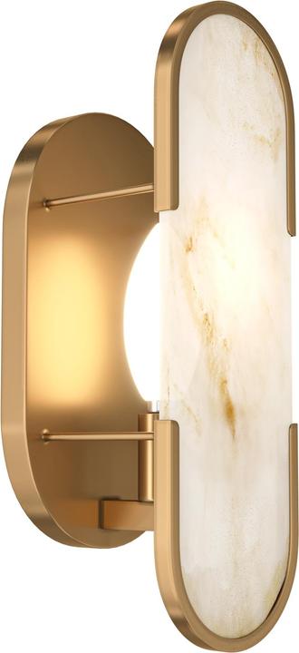 Actual product image Maytoni Marmo Wall Lamp, Wall Lamp E14 Stone Gold Colour (E14)