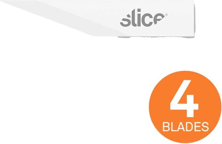 Actual product image Slice 10519 Ceramic replacement blades, straight edge, pointed 4 pcs. (Replacement blade)