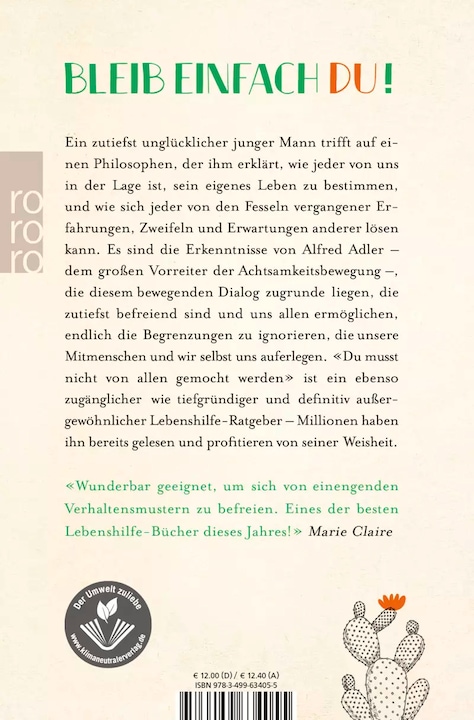 Immagine prodotto Du musst nicht von allen gemocht werden (Tedesco, Ichiro Kishimi, Fumitake Koga, 2018)