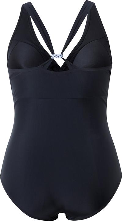 Produktbild Ulla Popken Badeanzug, Neckholder-Optik, Softcups, Zierschleife (48)