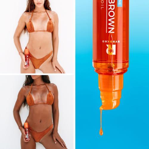 Actual product image Byrokko Shine Brown Beta Carotene Tanning Maximiser Oil (Suntan oil, 150 ml)