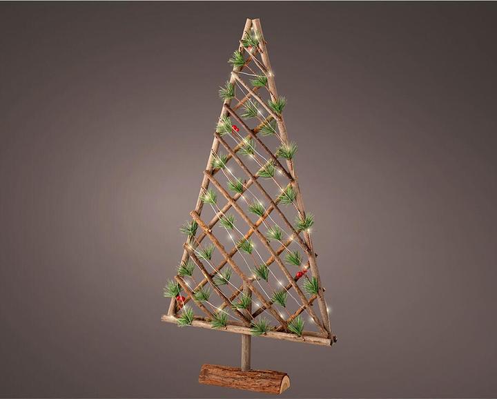 Produktbild Lumineo Weihnachtsbaum Holz 40 x 7 x 80 cm MicroLED Dekorativ