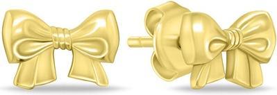 Immagine prodotto Brilio Silver - Gold-plated stud earrings Bows EA1126Y
