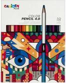 Carioca Plus - Crayons de couleur 4mm, 18 pcs (809306) (18 x)