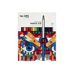 Carioca, Malstifte, Plus - Colored pencils 4mm, 18 pcs (809306) (Mehrfarbig, 18 x)