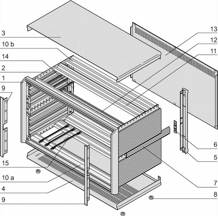 Produktbild Schroff Komplettgehäuse, EMV-geschirmt - PROPAC PRO GEH.3HE 63TE 326T