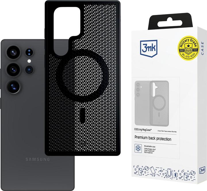 Actual product image 3MK COOLing MagCase for Samsung Galaxy S25 Ultra - Black (Samsung Galaxy S25 Ultra)