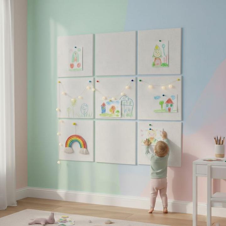 Produktbild Relaxdays 12x Filzpinnwand (Pinnwand, 30 x 30 cm)