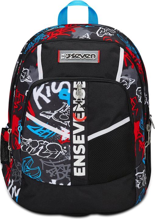 Seven Advanced Half Street Schulrucksack Schwarz (32 l)