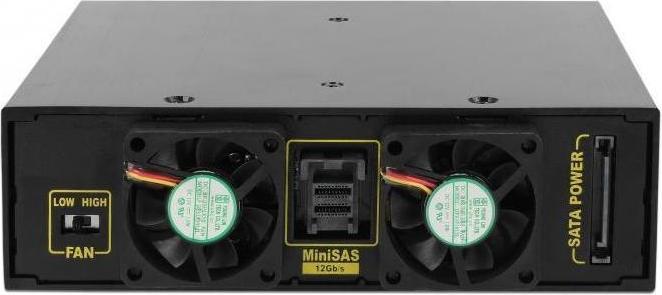 Produktbild Delock 5.25? Wechselrahmen für 4 x 2.5? SATA / SAS HDD / SSD 12 Gb/s