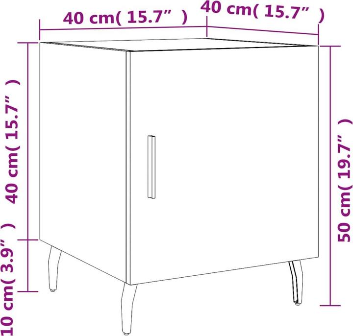 Actual product image vidaXL Carson (40 x 40 x 50 cm)