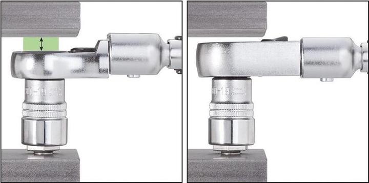 Produktbild HAZET Einsteck-Umschaltknarre 6602-1 ∙ Einsteck-Vierkant 14 x 18 mm ∙ Vierkant 10 mm (3/8 Zoll) (1/4")
