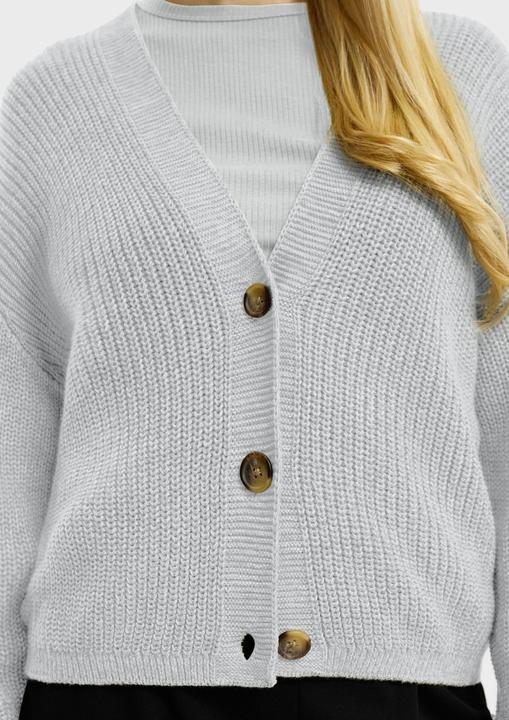 Produktbild s.Oliver Strickjacke Melierte Strickjacke aus Baumwollmix (M)