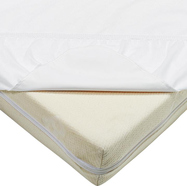 Actual product image Baby Dan 4386-01 Cradle cloth 60 x 120 cm cotton white Equipped crib sheet (60 x 120 cm)