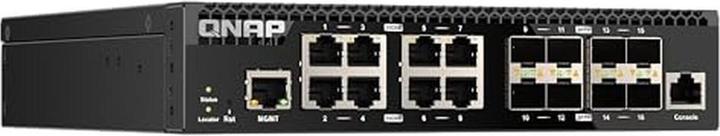 Actual product image QNAP QSW-M3216R-8S8T (16 ports)