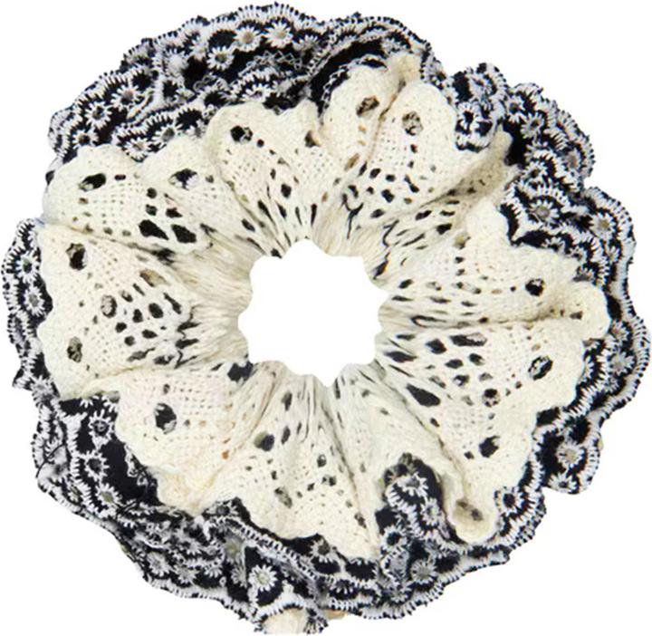 Immagine prodotto Avizar Scrunchie Bestickte Spitze Rosemarie (Elastico per capelli)