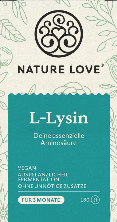 Produktbild Nature Love L-Lysin (180 Stück, Kapseln, 107 g)