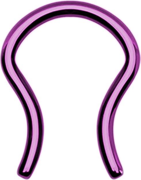 Immagine prodotto Star Piercing Micro anello per setto viola con rivestimento in titanio (senza ottone, Acciaio chirurgico 316L)