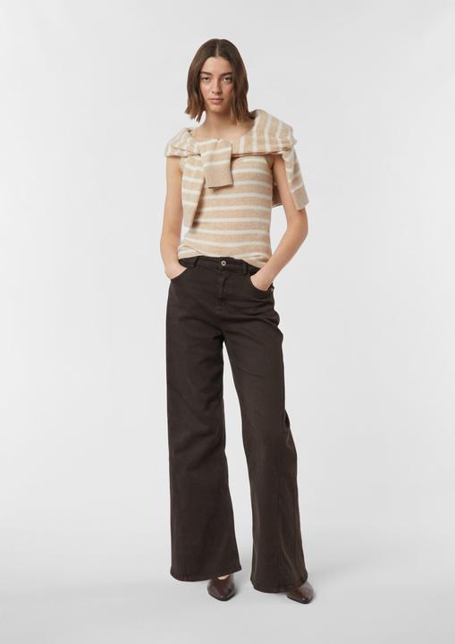 Produktbild Comma Strickpullunder Gestreiftes Stricktop aus Kaschmir (34)