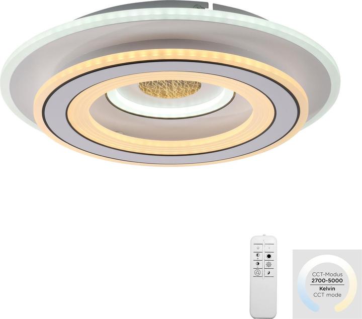 Actual product image Just Light LED Deckenlampe TOLAGO CCT Farbtemperaturwechsel Fernbedienung Nachtlicht