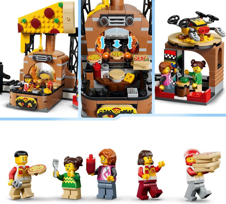 Produktbild LEGO Pizza-Liefererlebnis mit Fahrzeugen (60496)
