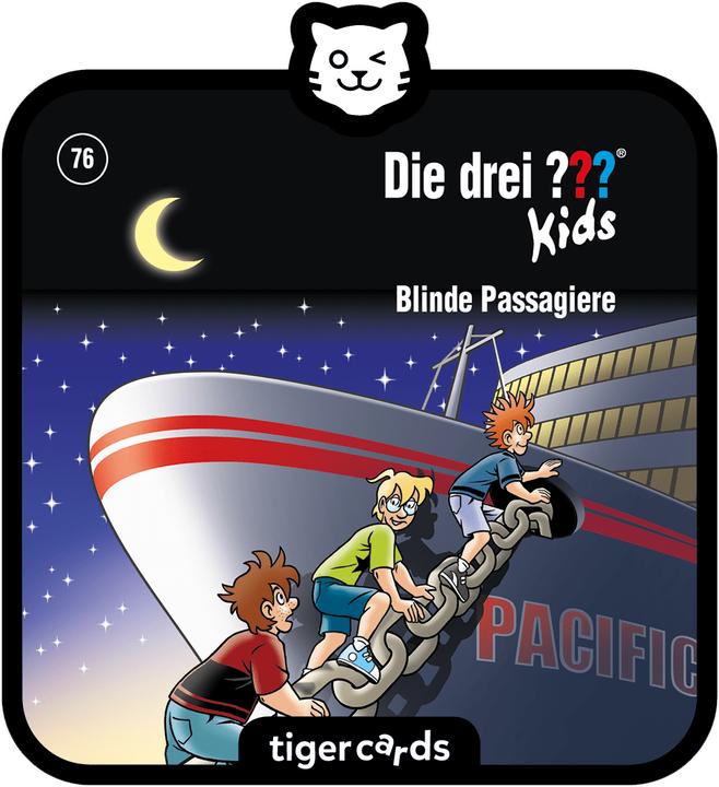 Produktbild Tigermedia Tigercard - Die drei??? Kids: Folge 76: Blinde Passagiere (Deutsch)