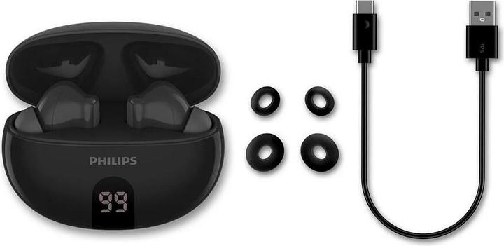 Produktbild Philips True Wireless In-Ear-Kopfhörer TAT2520BK/00 Schwarz (ANC, 20 h, Kabellos)