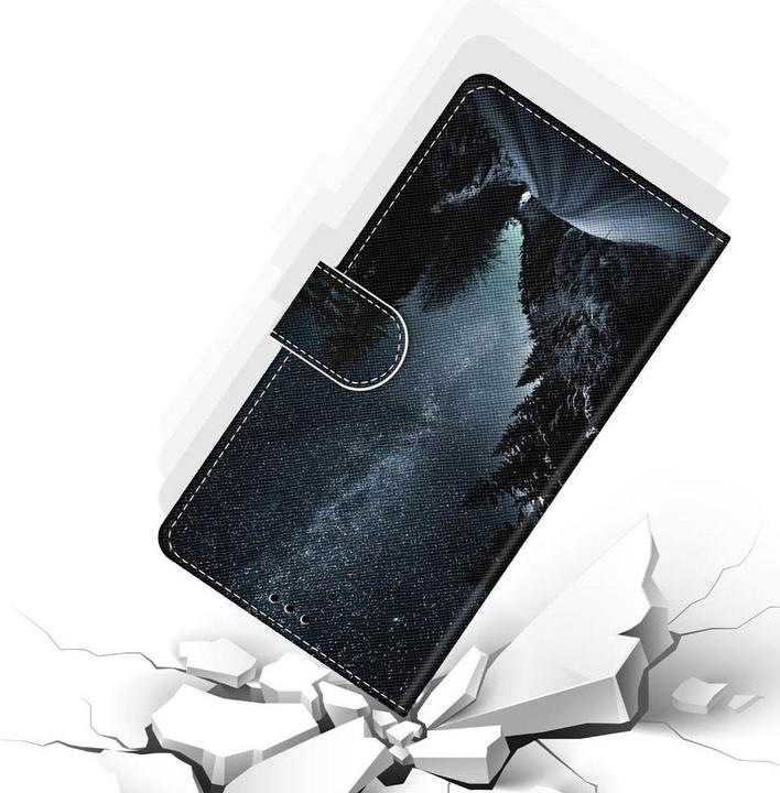 Produktbild Ueli Express iPhone 13 Pro Buch Etui Tasche mit Kartenfach Nachthimmel (Apple iPhone 13 Pro)