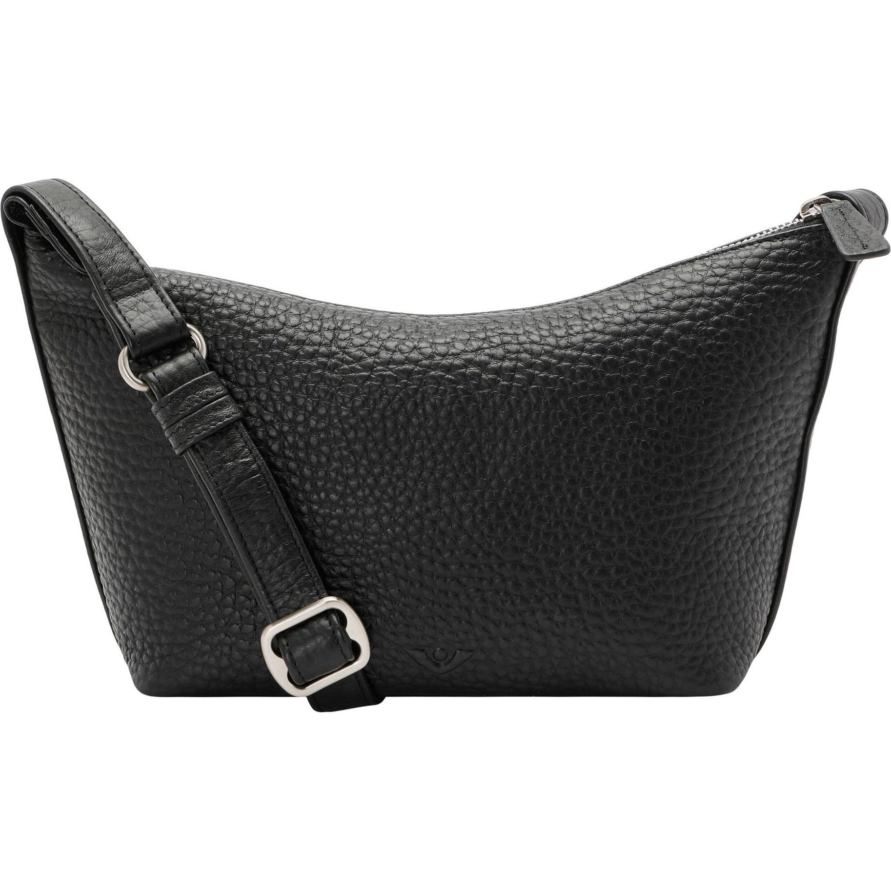 Voi, Handtasche, Hirsch Umhängetasche Leder 23 cm, Schwarz