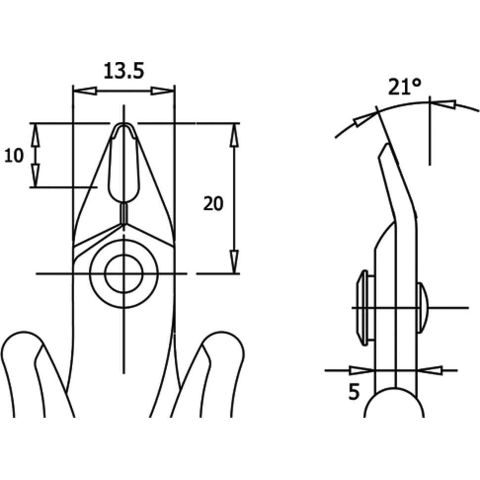 Thumbnail - Wetec, Bolzenschneider + Seitenschneider, Shear 180, Standardgriffe (138 mm)