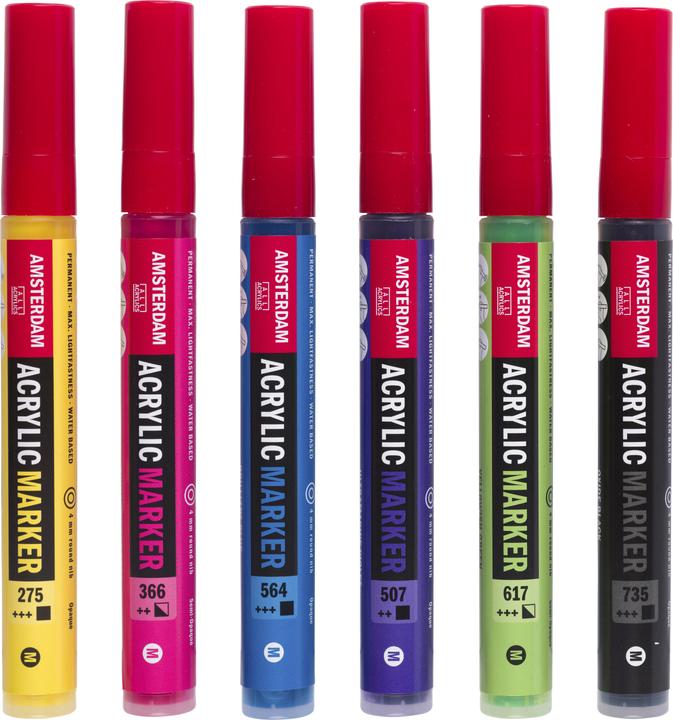 Actual product image Amsterdam Marker Basicset 6 colours (6 x)