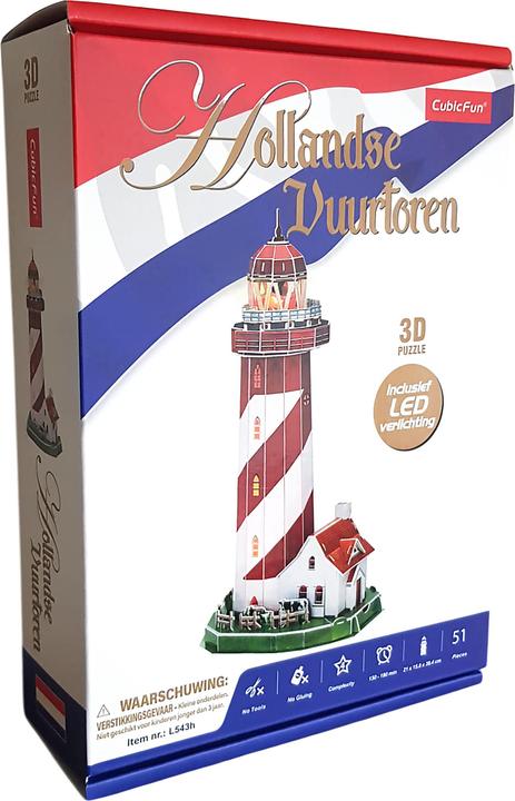 Produktbild Cubicfun Cubic Fun 3d Puzzel Leuchtturm LED (51 Teile)