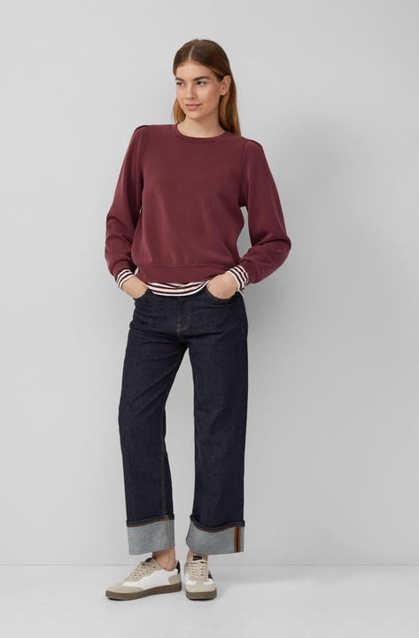 Produktbild s.Oliver Sweatshirt Scuba-Sweatshirt mit Puffärmeln (48)