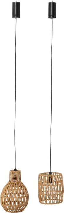 Actual product image Cocon Pendant light with rattan shade