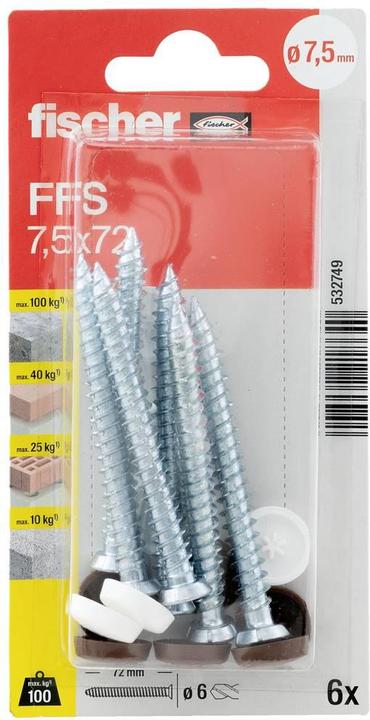 Actual product image Fischer Window frame scraper FFS 7.5x92 K (6) (6 pcs.)