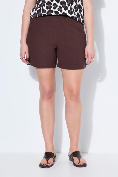 Image du produit Studio Untold Short à jambes larges en mousseline avec taille élastique (46)
