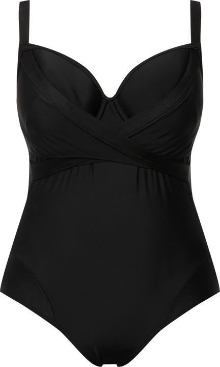 Image du produit Ulla Popken Maillot de bain à bonnets souples. Effet drapé. Matière recyclée. (42)