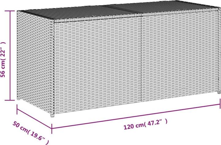 Actual product image vidaXL Gartentruhe 283L