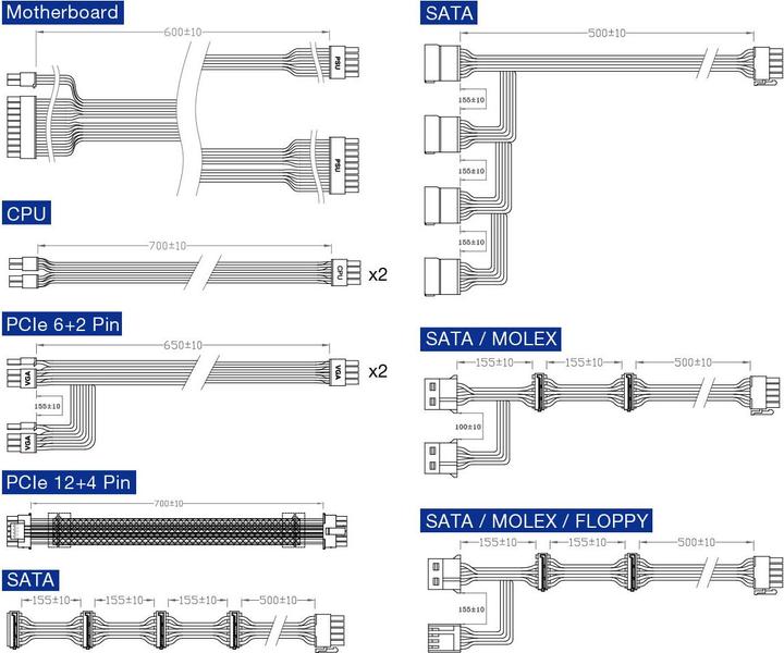 Produktbild Fortron 1200W FSP HPT3-1200M ATX 3,0 | 80+ Platinum (1200 W)