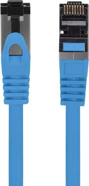 Produktbild Lanberg Patchkabel CAT.8.1 S/FTP LSZH CU 0,5m Fluke Zert. bl (S/FTP, CAT8.1, 0.50 m)