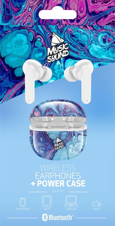 Produktbild Music Sound BT Earphones TWS in Ear MS (Keine Geräuschunterdrückung, 5 h, Kabellos)