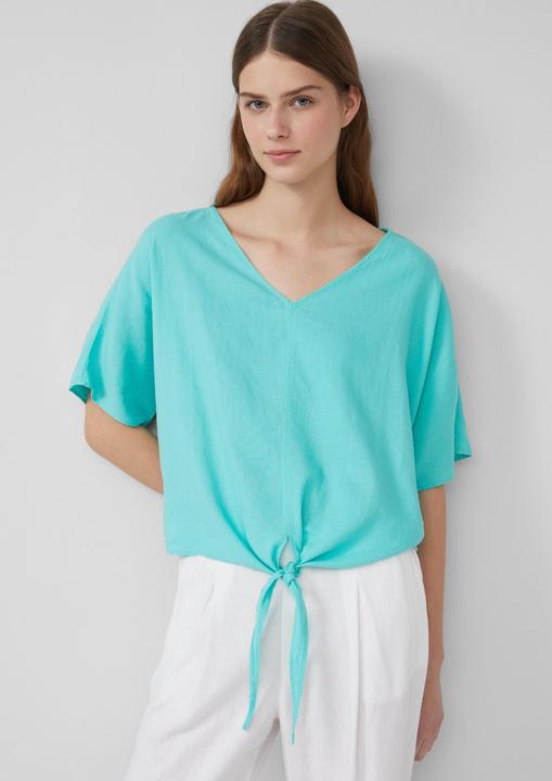 Immagine prodotto s.Oliver Bluse Verkürzte Leinenmix-Bluse im Relaxed Fit (32)