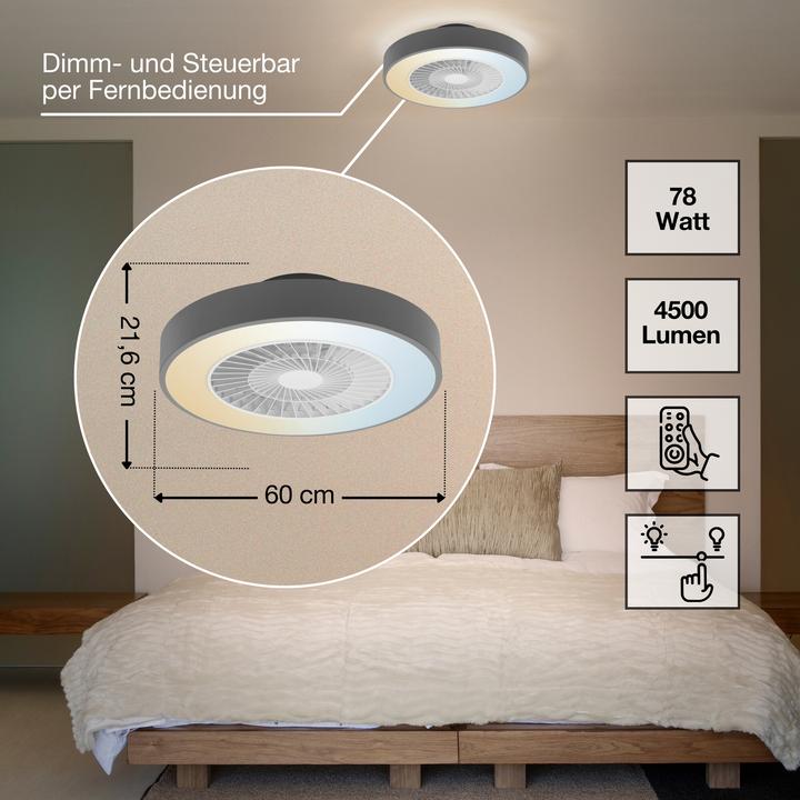Produktbild Osram Smart+ wifi ceiling fan Cylinder 550mm + RC