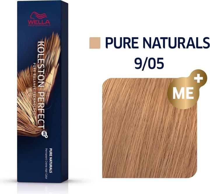 Image du produit Wella Koleston - Pure Naturals 9/05 Lichtblond Natur-Mahagoni (9, 05 blond clair acajou naturel)
