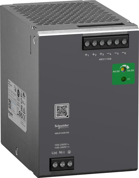Actual product image Schneider Power supply, Modicon ABLS, Optimum, clocked, 1-phase, 100-240V AC, 48V DC, 10A, 480W ABLS1